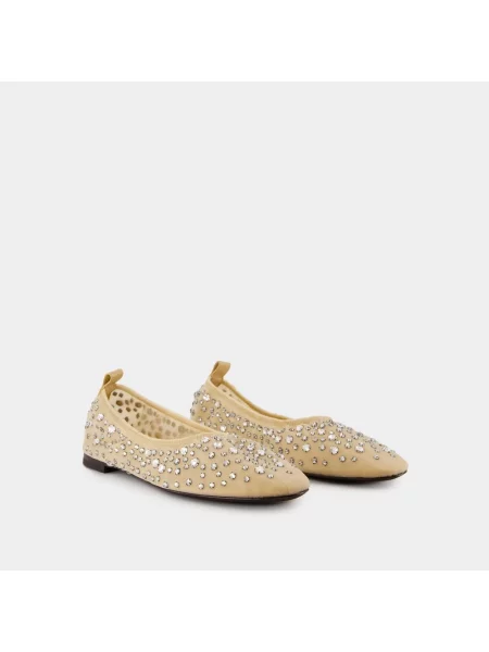Balerinki Tory Burch beżowe