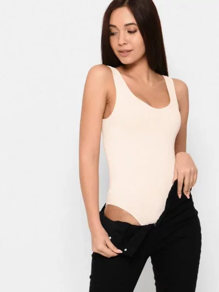 CARICA Боді бежевий