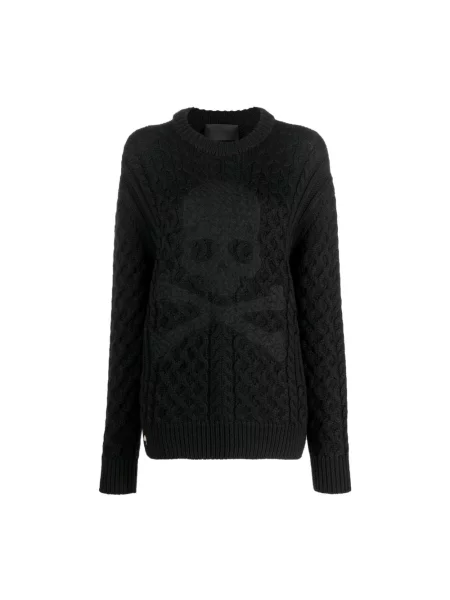 Sweter Philipp Plein wełniany czarny