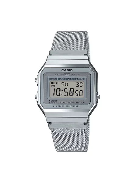 Ρετρό pολόι Casio ασημί