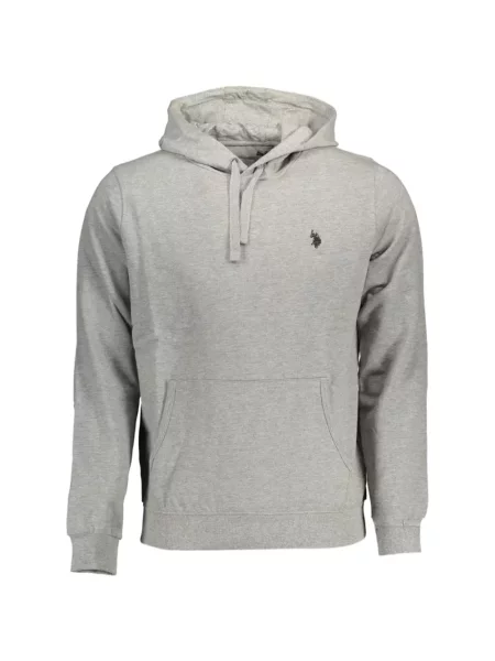 Hanorac cu glugă U.s. Polo Assn. cu broderie gri