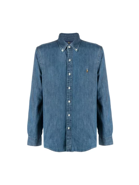 Kołnierzykowy koszula slim fit Polo Ralph Lauren niebieska