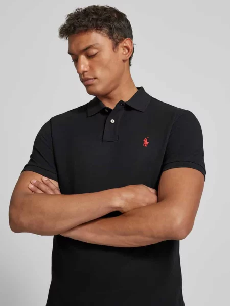 Polo Ralph Lauren Koszulki Mężczyzna Krótki Rękaw Dzianina Pika czarny