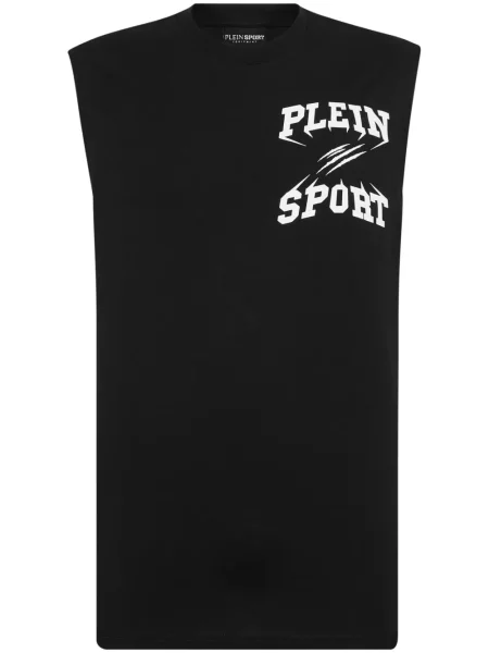 Košile Plein Sport s potiskem s kulatým výstřihem černá