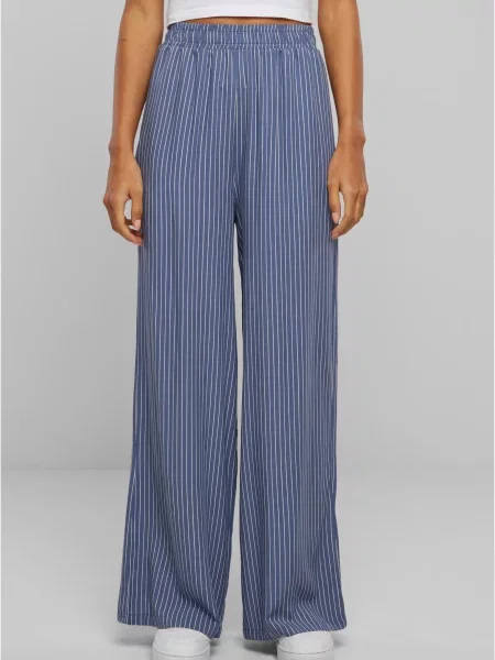 Spodnie Urban Classics w paski niebieskie