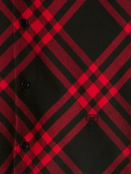 Decupat cămașă Burberry în carouri roșu