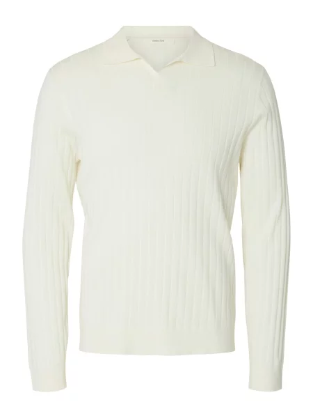 SELECTED Pulover SLHTORINO ecru