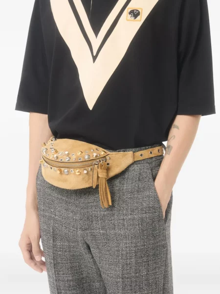 Polo Valentino Garavani cu broderie negru