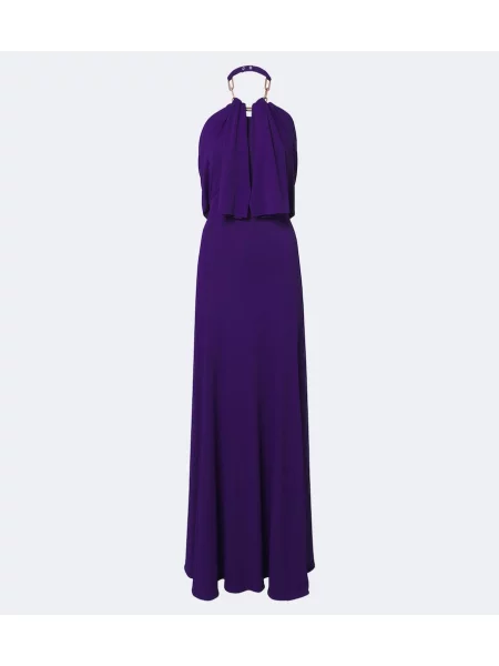 Rochie Rabanne cu gât halter violet