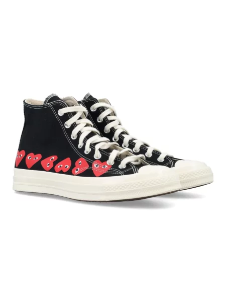 Sneakersy Comme Des Garcons w serca płócienne czarne