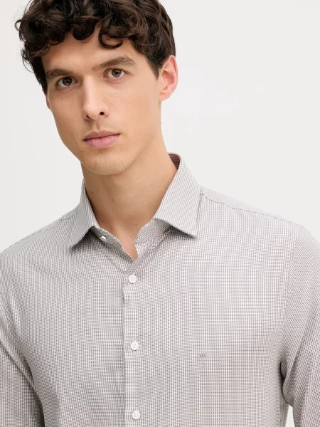 Сорочка Michael Kors slim комір button-down бежевий