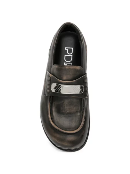 Pantofi loafer Pdf cu autograf maro