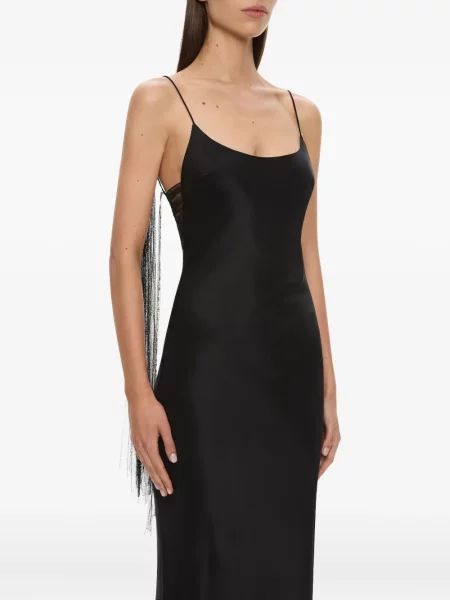 Rochie Christopher Esber de mătase negru