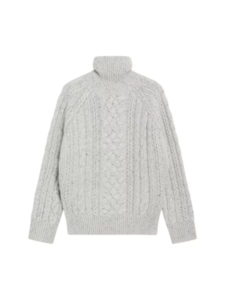 Sweter z golfem Toteme beżowy