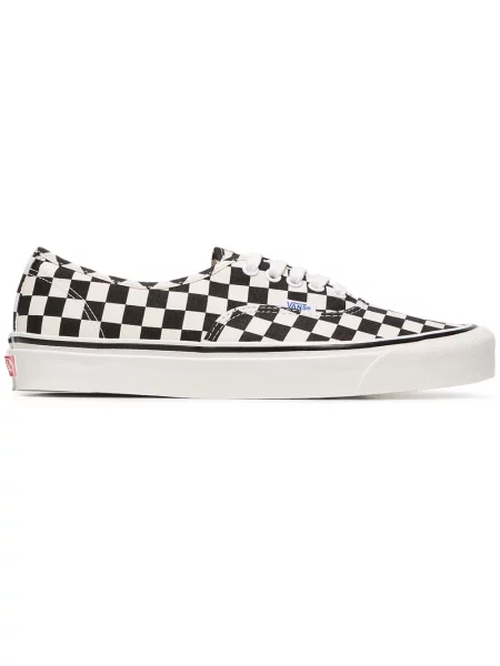 Sneakerși Vans cu șireturi din dantelă alb
