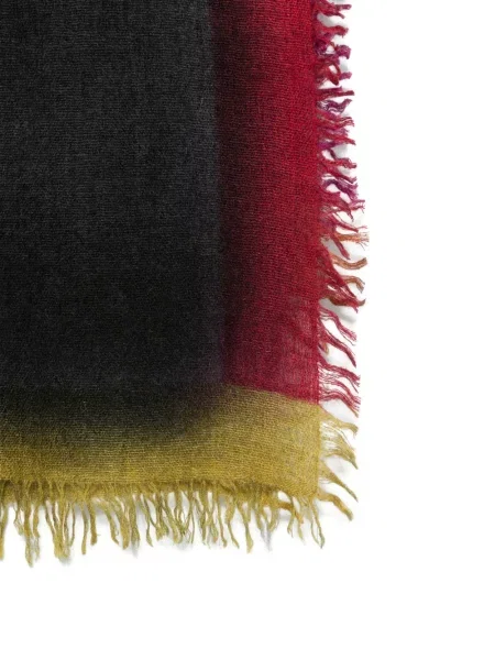 Gradient κασκόλ Faliero Sarti με κρόσσια γκρι
