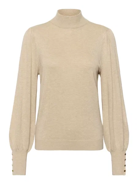 Kaffe Svetr melír béžový