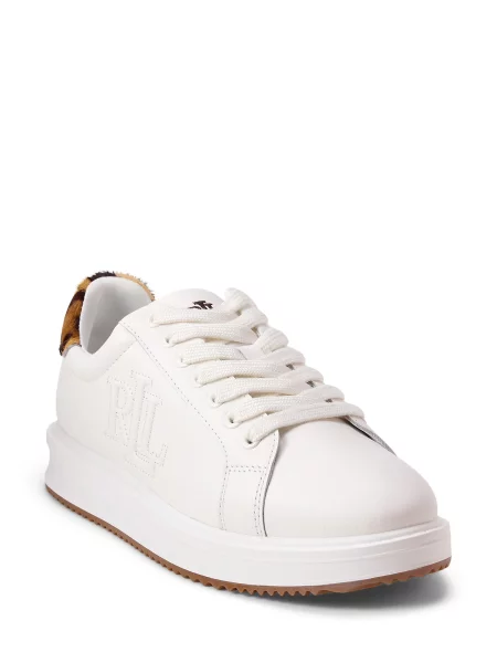 Sneakerși Lauren Ralph Lauren alb