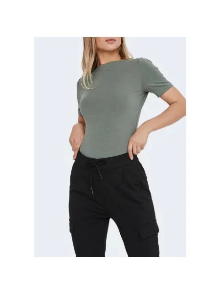 VERO MODA Tričko Panda' zelená
