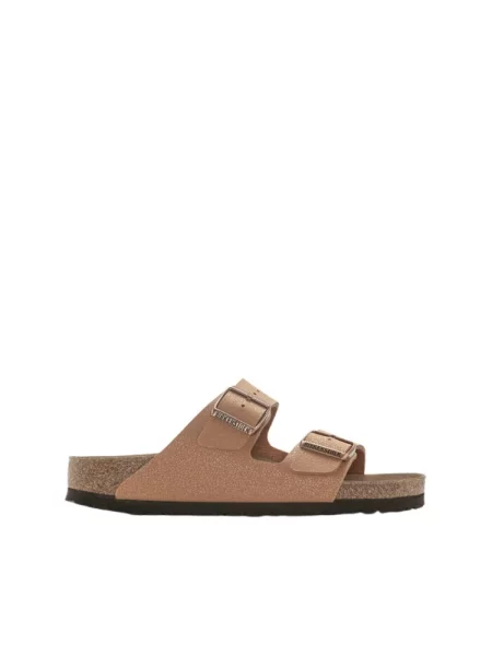 Birkenstock Arizona Vegan Birko-Flor Nubuck Narrow Fit Kobiety Sandały Birkenstock Size: 5 brązowy