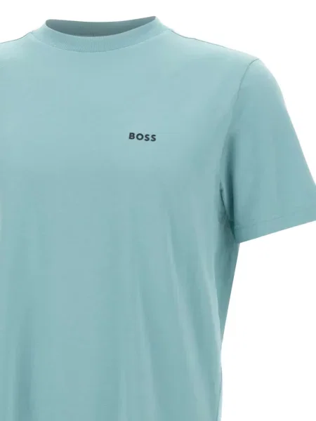 Scurt tricou Boss cu imagine albastru