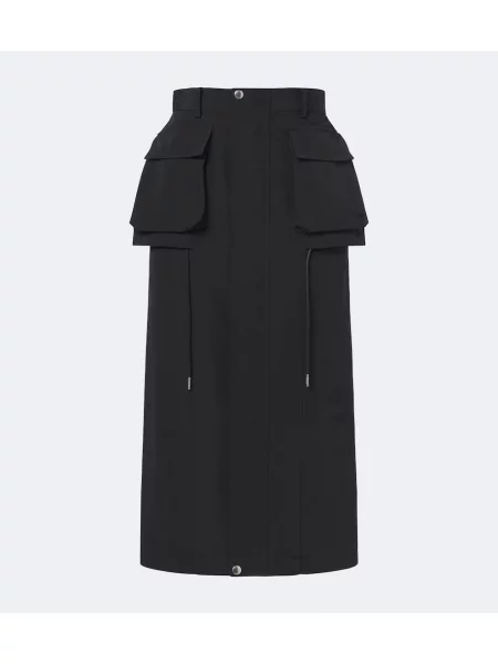 Fustă midi Sacai negru