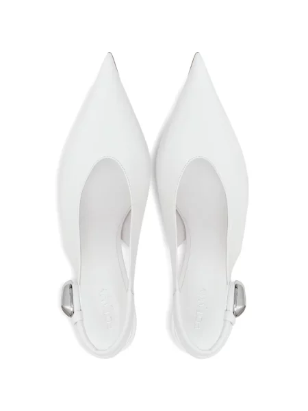 Pantofi cu toc Potamy slingback alb