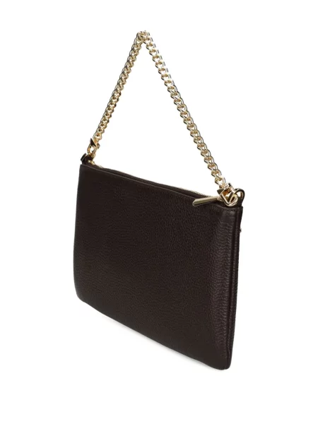 Кожено колие Michael Michael Kors кафяво