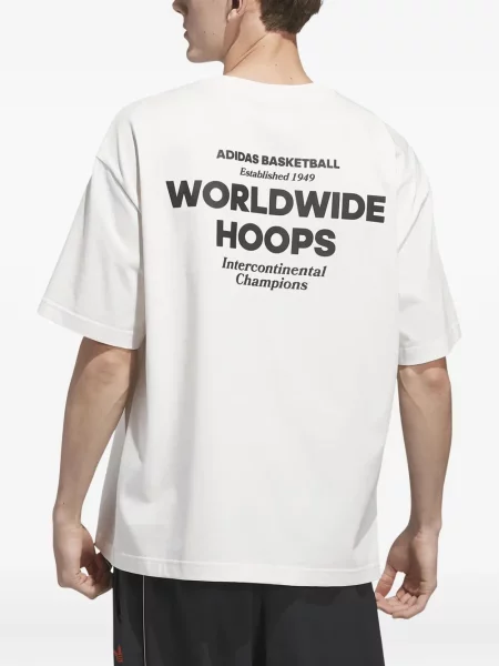 Tričko Adidas s polovičními zipem bílé