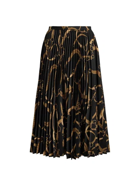 Lauren Ralph Lauren Fustă maro pueblo / galben muștar negru