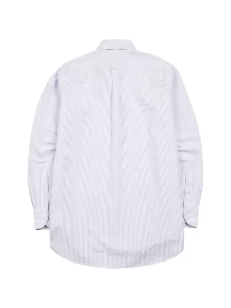 Csíkos twill ing Drake's fehér