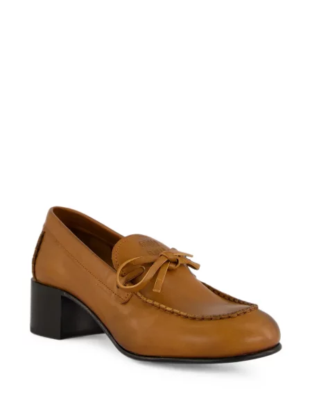 Pantofi loafer Miu Miu cu funde maro
