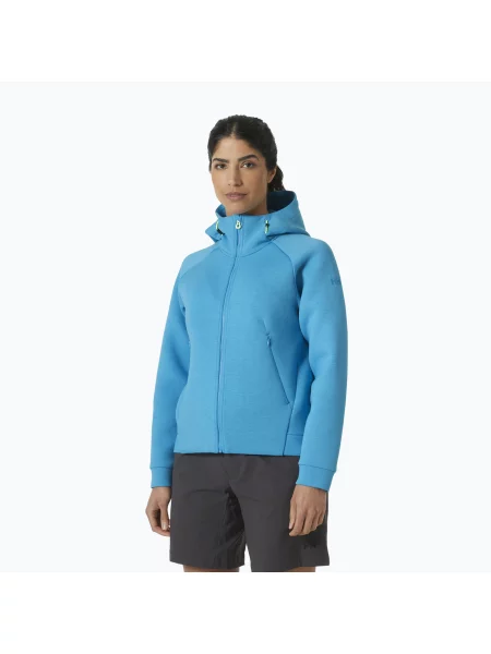 Bluză pentru femei Helly Hansen HP Ocean Full Zip Jacket cyan