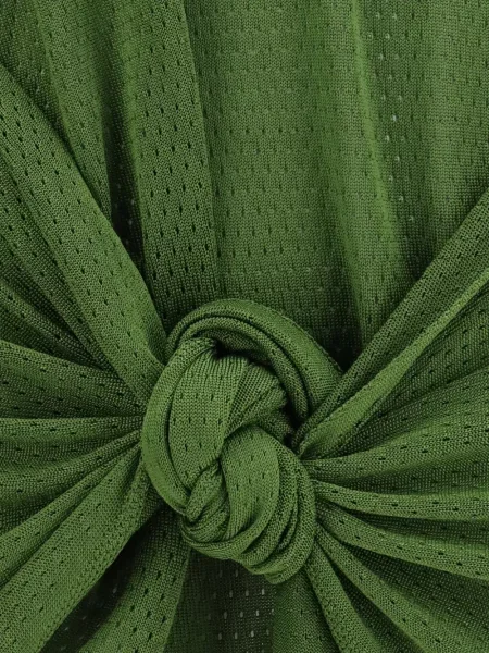 Rochie mini The Attico cu decolteu în V verde