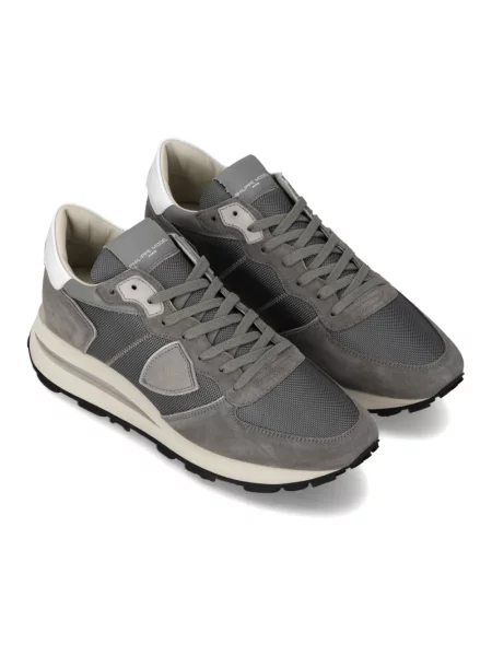 Buty do biegania Philippe Model skórzane do biegania szare