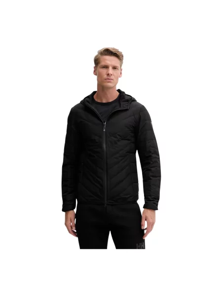 Emporio Armani kurtka puchowa przejściowa czarny