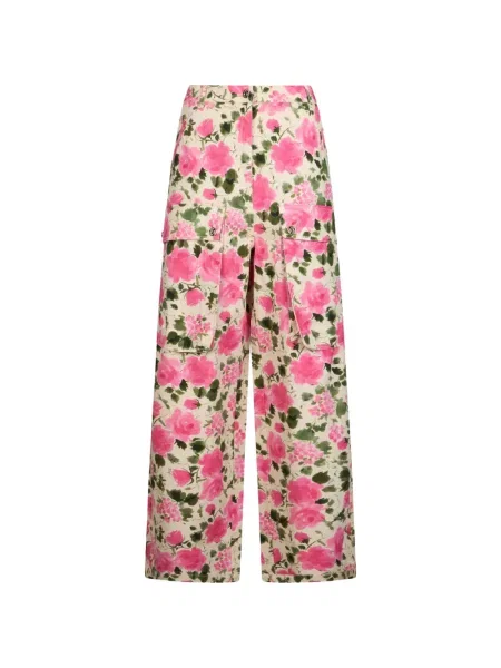 Pantaloni cargo Liu Jo cu model floral cu imagine