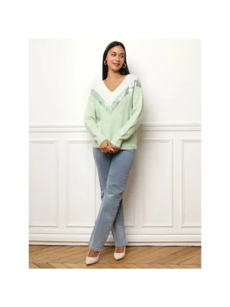 Pulover La Modeuse verde