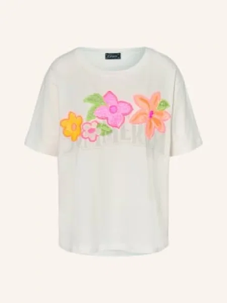 Grace Koszulka Z Cekinami weiss biała