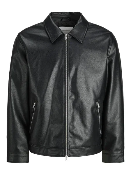 JACK & JONES Geacă de primăvară-toamnă negru