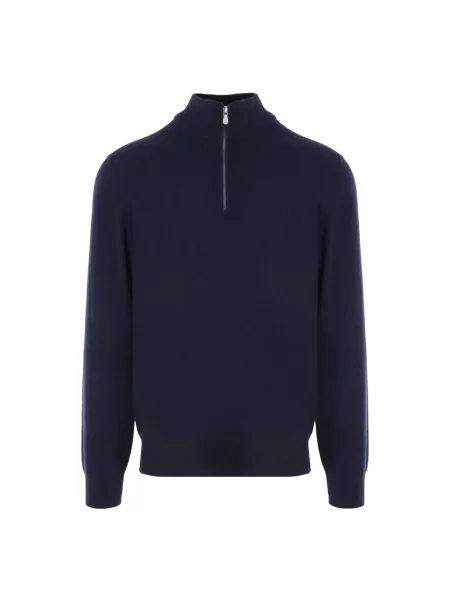 Bluza rozpinana Brunello Cucinelli z kaszmiru niebieska