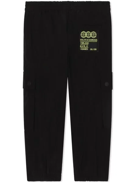 Spodnie dziecięce Dolce And Gabbana czarne