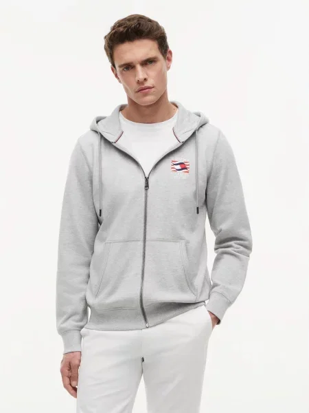 TOMMY HILFIGER Hanorac deschis gri