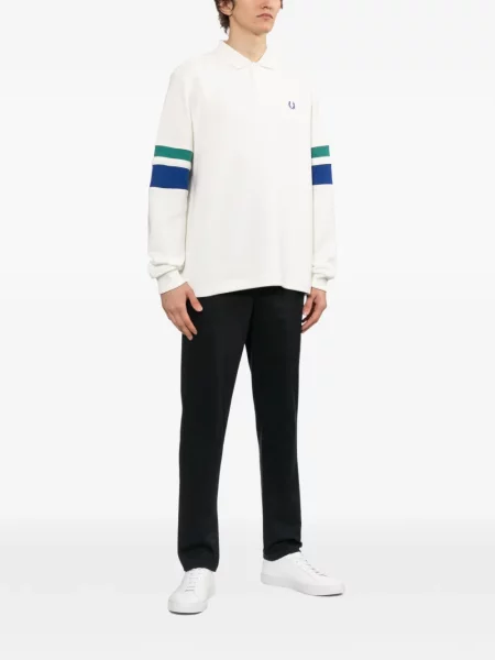 Tricou polo Fred Perry cu broderie lung