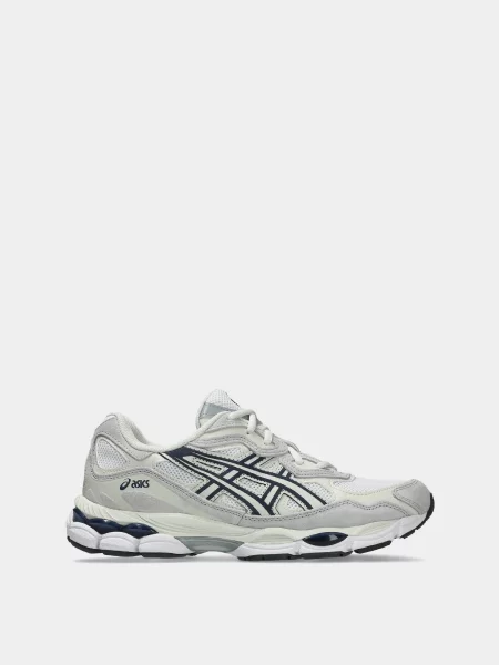 Кожаные повседневные кроссовки Asics белые