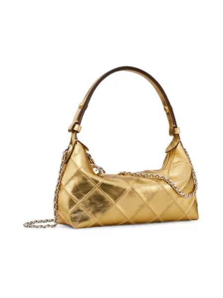 Tory Burch Torebka Na Ramię Fleming gold żółta