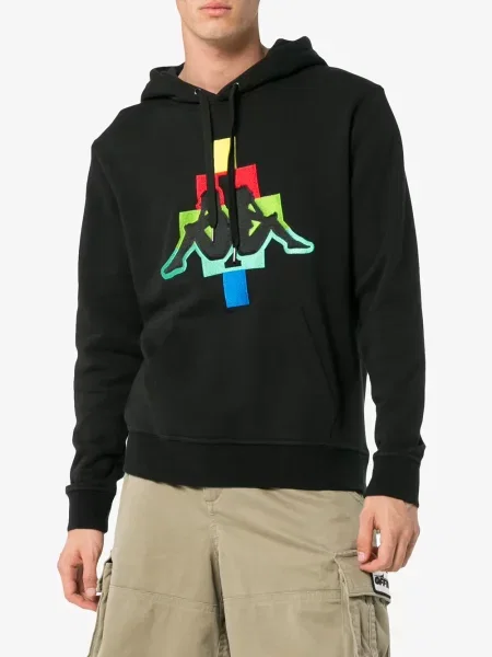Hoodie County Of Milan με κέντημα μαύρο