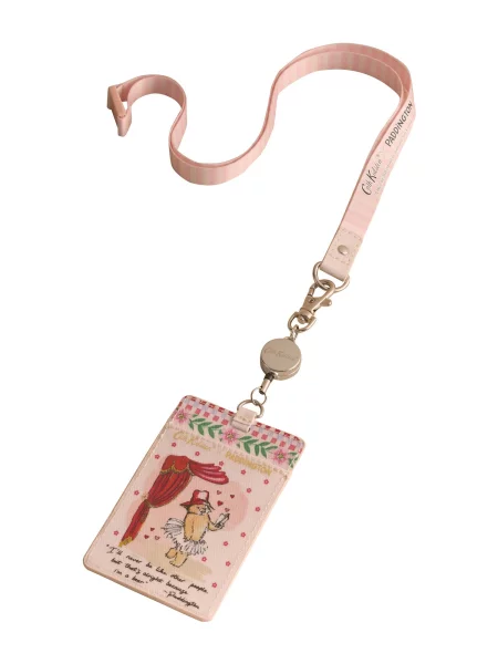 Cath Kidston Přívěsek na klíče Paddington Blossom pastelově růžová / červená / černá bílá
