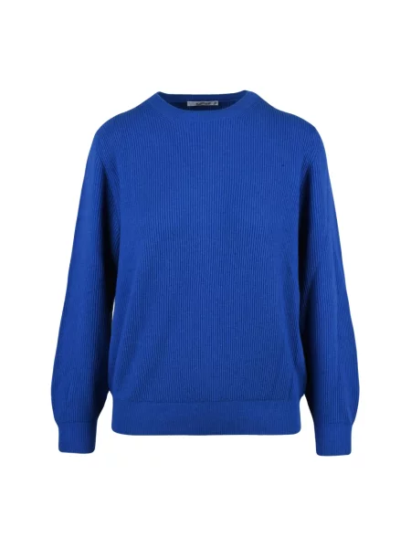 Sweter Kangra wełniany niebieski