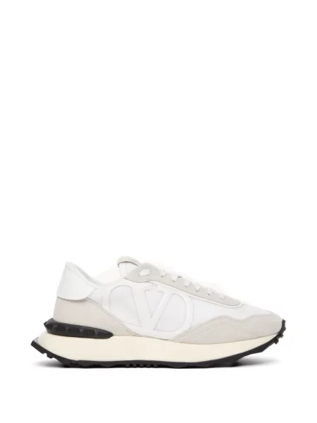 Sneakerși Valentino Garavani din piele de căprioară alb